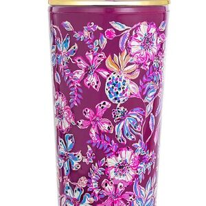 Lilly Pulitzer Tumbler with Straw Amerena Cherry Tropical with a Twist